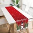 BT239574 Noel Ağaç Kar Adam Desenli Masa Örtü Runner 180x35cm Polyester 1 Adet