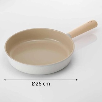 D-NEOF126 Neoflam Fika Alüminyum Döküm Tava 26cm, Bej