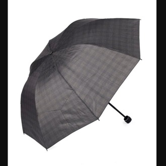 RW-023002  High Quality Umbrealla Siyah Ekose Unisex Şemsiye Manuel Katlamalı Çanta Tip Rüzgar