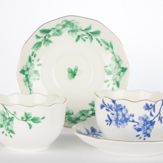 P367.117860 Leaf Elegance 2li Çay Fincan seti 220cc Butik Mutfak