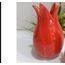 BUYUKKIRMIZ Lale Kırmızı Vazo Seramik Büyük Boy 14x8cm Şık Tarz 1 Adet
