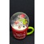 AGP-2800 Kar Tane Küre Kardan Adam Noel Fincan Merry Christmas 1 Adet