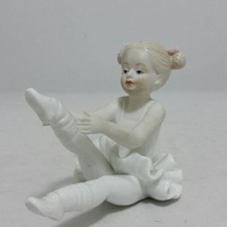 KR819 Porselen Balerin Love Rus 13x10cm I'm Sorry Bale Heykel Ev Dekorasyon 1 Adet