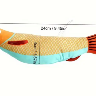 AX90209 Yeşil 1 adet Kedi Oyuncak Saury Balığı, Çıtırtı Sesli Oyuncak
