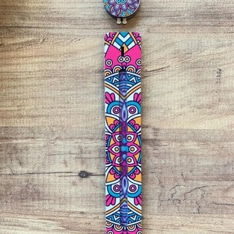 A404507 Ahşap Tütsülük Mandala Baskılı Tütsü Kayığı Ev Dekorasyon 1 Adet