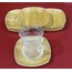 B2502 Bambu Silva 6'lı Kare Çay Tabak Çerez Kase 10x10x1,6cm Tiryaki Özel Tasarım