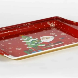MTP70 Yeni Yıl Temalı Metal Tepsi 15,7x24,5cm Özel An Unutulmaz 1 Adet
