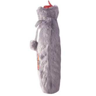 BGD10881013 Biggdesign Cats Gri Peluş Sıcak Su Torbası, Yumuşak Kılıf, 2 L, Kedili Tasarım