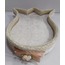 AGndl7 Havluluk Sabunluk Banyo Aksesuar 31x25cm Lale Şeklinde Çiçekli 1 Adet