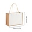AQ07772 Jüt Çanta Boş Beyazlatılmamış Büyük 30x23x15cm  Yeniden Kullanılabilir 1 Adet