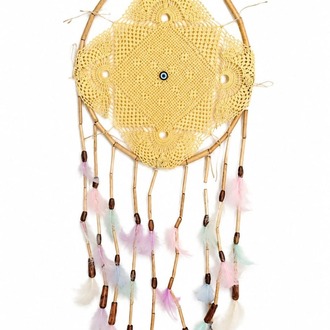 DREAMSARI ÇAP 25 CM dream catcher sarı 1 adet