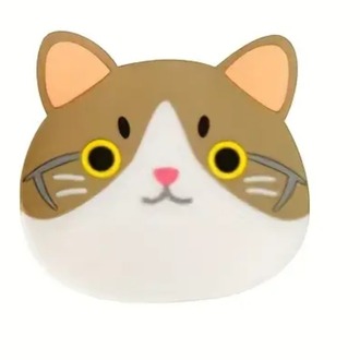VP2378144 Altın İmparator Kedi Silikon Kedi Bardak Altlık Karikatür Kedi Tasarımlı