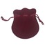 A8816 Bordo Kadife Kese Boy 12x10cm Hıdırellez Takı Altın İçin İpli 1 Adet