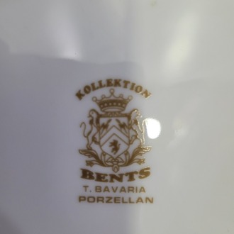 A1201561185 Kollektion Bents T. Bavaria Porzellan Desenli Salata Tabağı 1 Adet