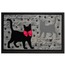 103IFSYKE1911 Home İtalyan Format Kapı Paspas 40x68cm Siyah Kediler 1 Adet