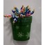 B0273079344 10x6cm Yeşil Kar Tane Yeniyıl Yılbaşı Noel Cam Magnet Hediyelik 1 Adet