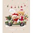 KAFKAS-720 17x17cm 20'li Peçete Merry Christmas Hapyy New Year Home Sevimli Ayı