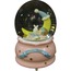 BJC5H110 Ay Bebek Babu Gift Moon Kar Küresi Değişen Işıklı 100 mm Püskütmeli 15x10cm