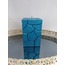 TQQZV Yükseklik 12cm Genişlik 8x8cm Gerçek Kare Mum Fitilli Desenli 1 Adet