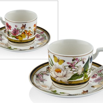 1BSF-1901MG Muse Garden 2'li Kahve Fincan Set 13,5x5,5cm Porselen