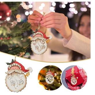 BB0DGNV5JJY El Sanatları İçin Küçük Noel Baba Asılı Süs Ağaç İçin Ev Dekorasyon 1 Adet