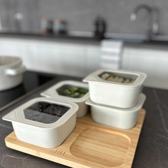 D-NEOBRK-01 Neoflam Fika One 4'lü Kahvaltı Mutfak Set Bej İskandinav Tasarım 1 Adet