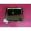 ASO-012-G Papatya Kare Tepsi Altın Renk Metal 22x22cm 1 Adet