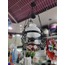 BEAVZ101 Çiçek Desen Avize Porselen Cam Metal Vintage El Yapım 110x40cm 1 Adet