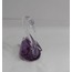 9250-MOR Minik Mor Kuğu Kristal Cam El Yapımı 6x7cm Tekli Biblo