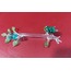 B593839 Cam Dalda Çift Kuş Biblo El Yapım 12x4cm Mutluluk Gülümsetir Kaliteli 1 Adet