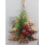 48-0067 10x9cm Asmalık Çam Ağaç Metal Süs Yılbaşı Trend Obje 1 Adet