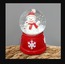 GP-1023 Giftpoint 9cm Kar Küre Kırmızı Kardan Adam Noel Yılbaşı 1 Adet