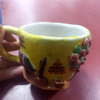 C1703JALE Büyük 9x9 Kupa Seramik El Yapımı