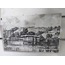 A18195 Seramik Tablo Dikdörtgen 40x25cm Siyah Beyaz Vintage Köşk Dağ Kayık Kürek 1 Adet