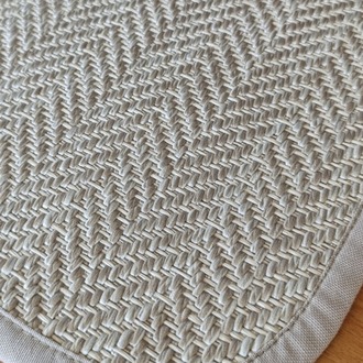 S06_2575 Sisal Halı İnce Bordür | Bej Banyo 50x60cm
