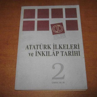 975-492-788 Atatürk İlkeleri ve İnkilap Tarihi Anadolu Üniversitesi Ünite 16-30