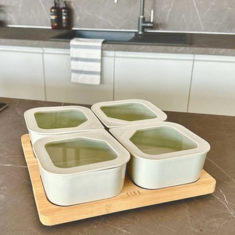 D-NEOBRK-01 Neoflam Fika One 4'lü Kahvaltı Mutfak Set Bej İskandinav Tasarım 1 Adet