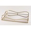 P189.857709 Gold Aynalı Dikdörtgen Tepsi 38x26 cm Mutfak Çay Kahve İçin Sofra Tipi