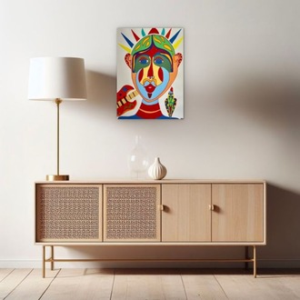 18421052025 Taklitçilik 2023 İspanya Tuval Üzerine Akrilik 78x60cm Pop Art