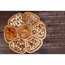 B2453 Pincho Delicado  Bölmeli Çerezlik 32x32x1,7cm Kahvaltı Sunum Şık Tasarım Antibakteriyel