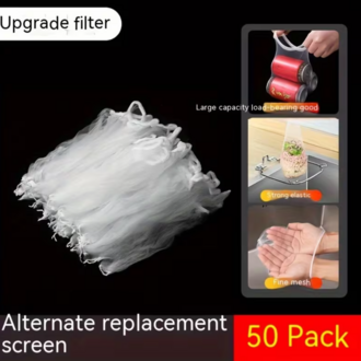 MN208618 50 adet filtre ekranı 304 Paslanmaz Çelik Üç Yollu Filtreler Lavabo Filtre Torbaları