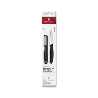 VT 6.7113.21 Victorinox 6.7113.21 Swiss Classic 2li Bıçak ve Soyacak Set, Siyah