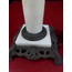 5653 Çap 21cm Yükseklik 46cm Beyaz Opal Cam Metal Lamba Klasik Kablolu Tuşlu 1 Adet