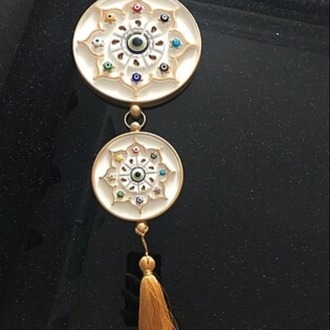 p-73852254 EVILEYE İkili Nazarlık Füme Gümüş Home Dekoratif Ev Ofis 