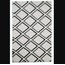 MRBLKRLI Prizma Home Marble Halı Kareli 75x110cm Yıkanabilir Kaymaz Taban 1 Adet