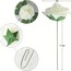 AUX05520 Boutonnieres Merkezleri için İvory Gül W / Sap, DIY 1 adet Yapay Gül Çiçek