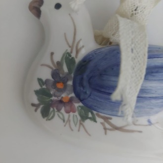 B333205 El Yapımı Seramik Kuş Yükseklik 6cm Genişlik 11cm Hediyelik