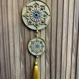 p-73852254 EVILEYE İkili Nazarlık Füme Gümüş Home Dekoratif Ev Ofis 