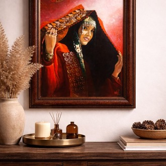 155619032026 93 x 73 cm ölçülerinde, el işçiliği yağlı boya tablo