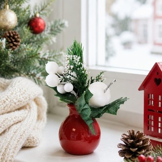 ZER10 NOEL yapay çiçek 20cm